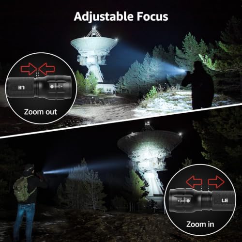 Lepro LED White Light Flashlight, High Lumens Waterproof - Image 4