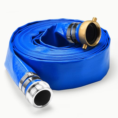 2" x 100 ft Discharge Hose for Swimming Pools, Heavy Duty PVC Lay - Image 2