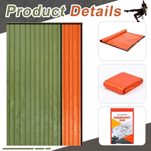 Preboun 20/50/70 Pcs Emergency Sleeping Bag Survival Bivy Sack - Image 5