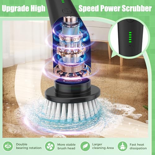 YKYI Electric Spin Scrubber, Cordless Power Cleaning Brush - Image 4