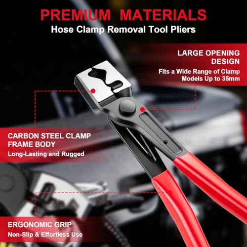Upgrade 4PCS Hose Clamp Kit for Water Hose and Coolant | Hand Tools - Image 5