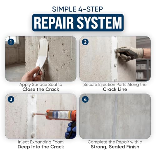 Concrete Crack Repair Kit, Foundation Crack Repair | Home Repair - Image 2