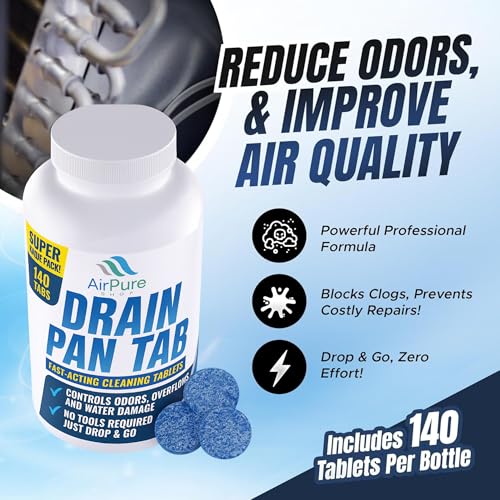 Air Pure Drain Pan Tabs - 140 Flow Treatment Tablets - Image 3