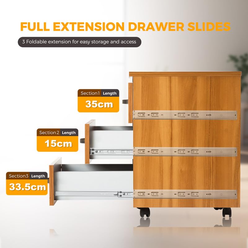 22 Inch Soft Close Drawer Slides, Side Mount Ball Bearing - Image 6