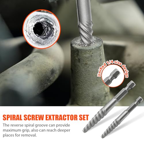11 Pcs Screw Extractor Set,Left Hand Drill Bit - Image 6