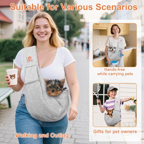 Tomkas Dog Cat Carrier Sling Zip Pocket & | Pet Essentials - Image 3