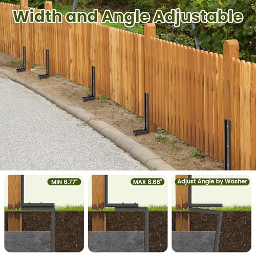 Housolution Fence Post Repair Kit,Separated Fence Post Anchor - Image 5