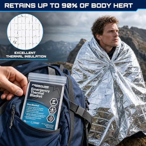 Mylar Emergency Blankets 4 Pack 54" x 84", Thermal | Beauty & Personal - Image 5