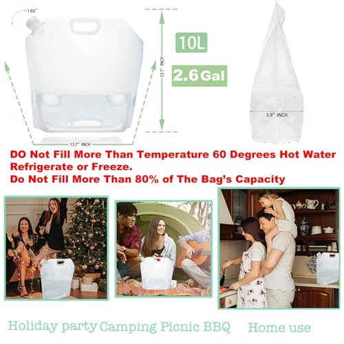16-Pack Collapsible Water Containers (2.6 Gallon / 10L Each) - Image 4