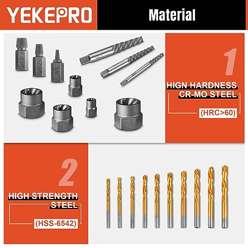 40 Pcs Broken Bolt Extractor Kit with Easy Out Screw - Image 7