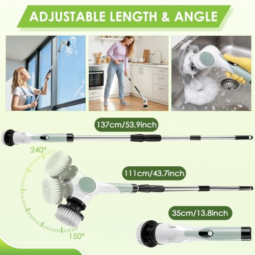 Cordless Electric Spin Scrubber with 10 Replaceable Heads - Image 3