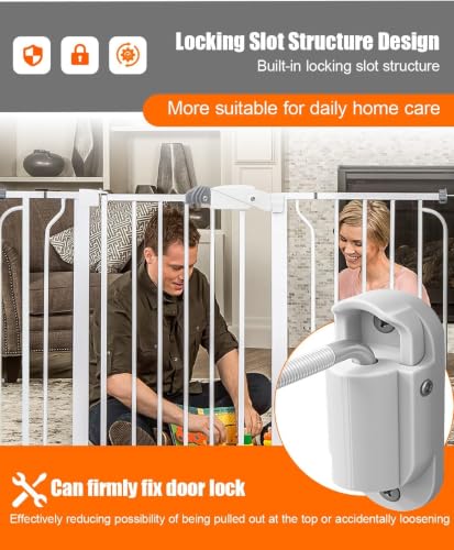 2 Pack Safety Gate Hinge Replacement Compatible | Hardware & Fasteners - Image 4