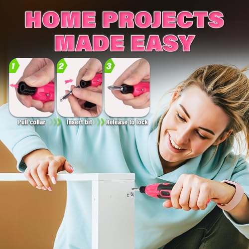 DIYSELF Electric Screwdriver, Cordless Power Screwdriver Set - Image 3