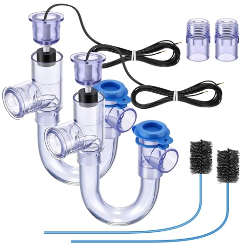 2 Pack 3/4" Condensate Trap with Built in Overflow Switch, Clear - Image 2