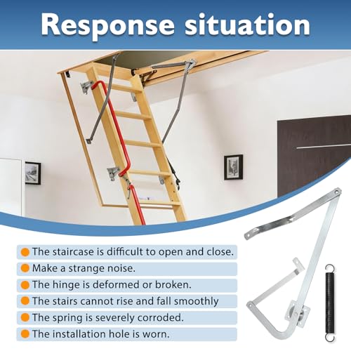 Premium 55-2 Attic Ladder Hinge Arms with Springs | - Image 7