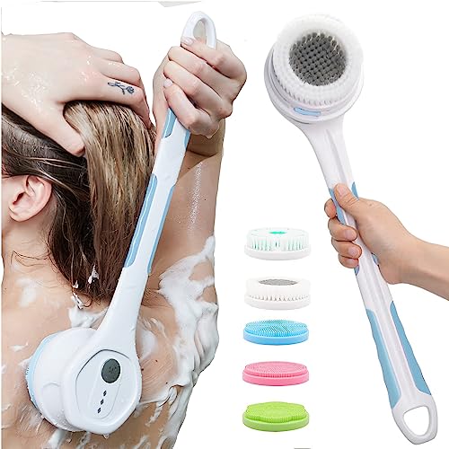 Electric Body Brush,5 Attachments Brush Heads Electric SPA - Image 2