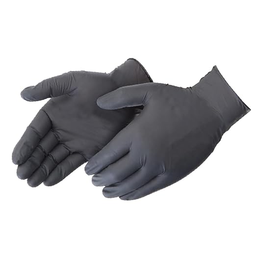 BioSkin Nitrile Exam Grade Disposable Gloves, 4 Mil - Small | Powder-Free, Chemical + Puncture Resistant, Textured | for Medical, Industrial, Janitorial, Food Service (Box of 100)
