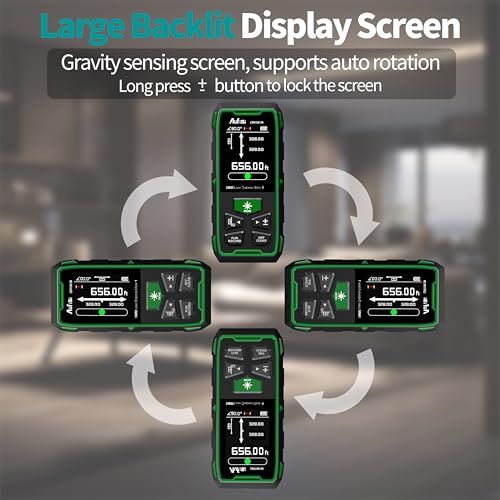 Dual Laser Measuring Tool, 656FT Rechargeable Laser - Image 6