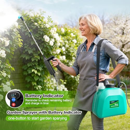 Battery Powered Sprayer 2 Gallon, Upgrade Electric Garden - Image 4