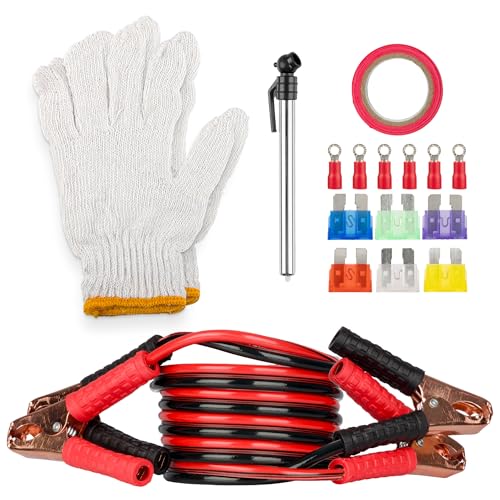 Stalwart Roadside Emergency Car Kit, 30-Piece, Gray/Red - Image 2