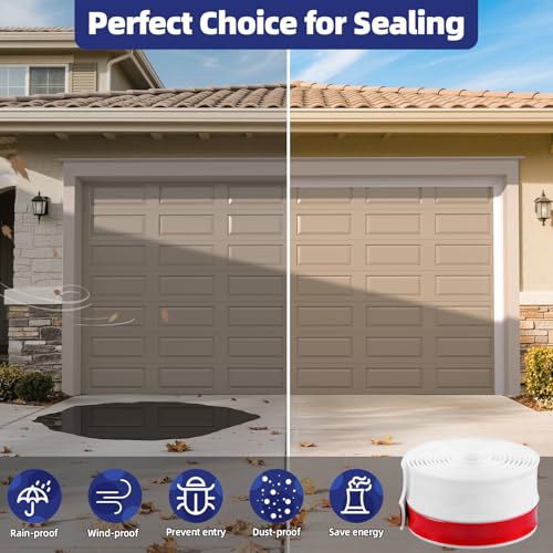 Garage Door Top and Side Seal, 36 FT x 2.2", White - Image 7