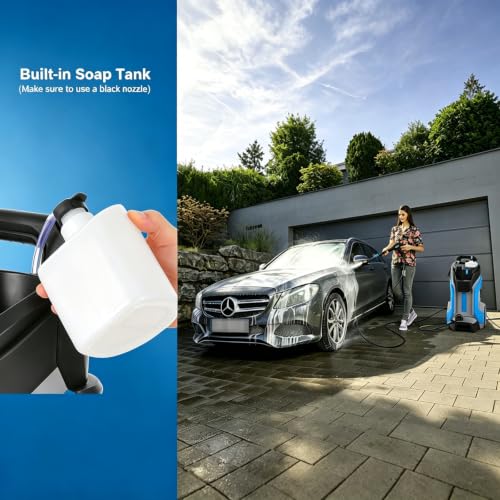 5000PSI Heavy Duty Electric Pressure Washer, Built in 1L - Image 6