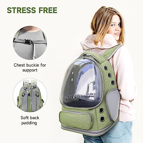 Cat Backpack Carrier, Breathable Cat Carrier Large Space - Image 6