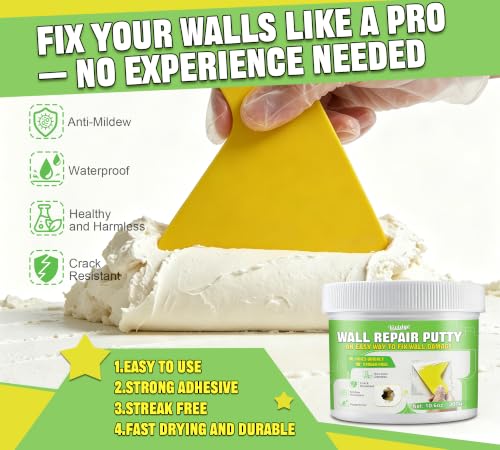 Drywall Repair Kit, 10.6oz Spackle Paste with Patches & | Home Repair - Image 3