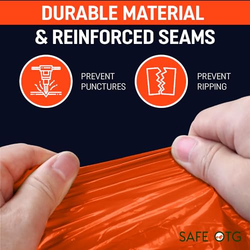 Emergency Survival Rain Poncho 4 pack Thermal Mylar Space - Image 6