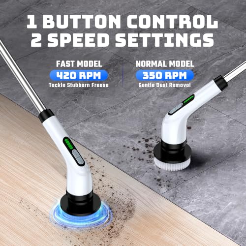 Electric Spin Scrubber for Bathroom: Shower Cleaner Brush - Image 4