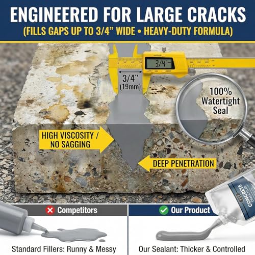 YKF Concrete Crack Filler (1.1lb) - Self-Leveling Liquid Cement - Image 7