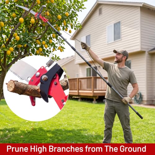 Suchtale 10FT Pole Saw for Tree Trimming, Manual Tree - Image 4