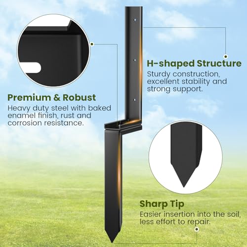 Housolution Fence Post Repair Kit,Separated Fence Post Anchor - Image 6