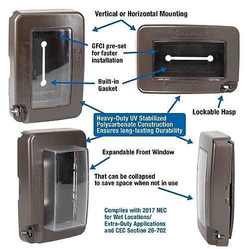 Intermatic WP7000BR Low-Profile Extra-Duty Weatherproof 1-Gang - Image 4