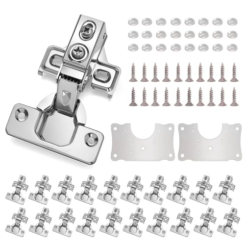 Cabinet Hinges - 40 Pack for 1/2 Inch Overlay Cabinet | Home Repair - Image 2