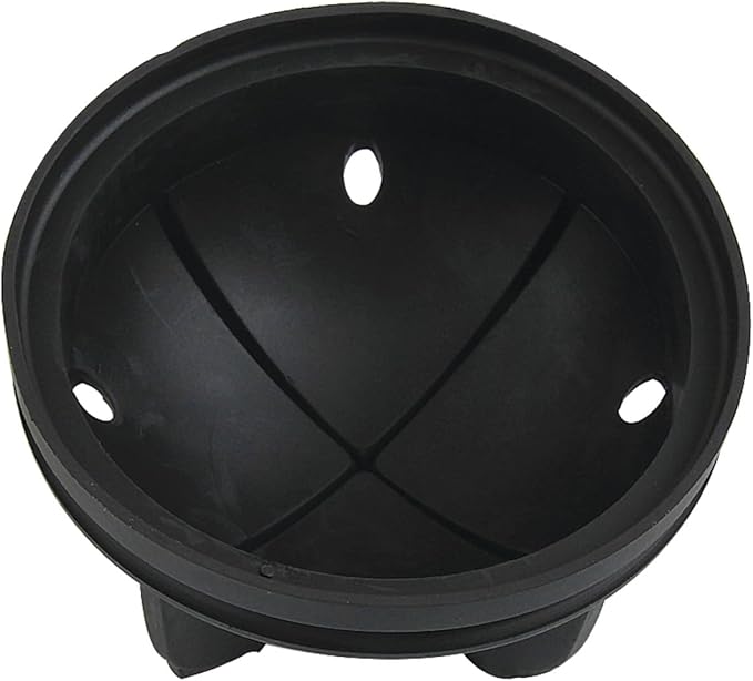 Kingston Brass KD4300 Made to Match Garbage Disposal Splash Guard, 3-3/8'' (L) x 3-3/8'' (W) x 2-1/8'' (H), Black