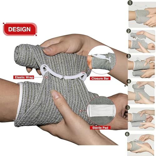 IFAK Trauma Kit with Emergency Compression Strap, 6-Inch Bandage - Image 7