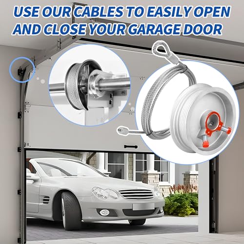 Garage Door Cables and Drums for 7 Ft Door, 8 Ft 6 Inch | Home Repair - Image 7