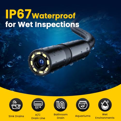 32.8-Foot Flexible Cable Endoscope Camera with Light - Image 6
