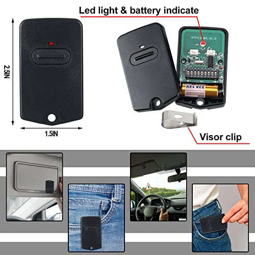 Kingdder 4 Pcs Gate Opener Remote Compatible with Mighty Mule - Image 3