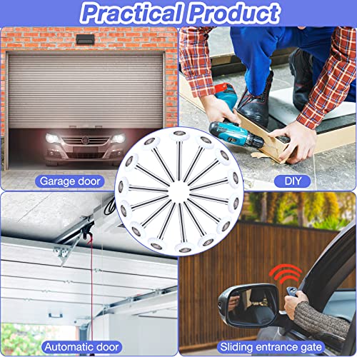 Funtery 24 Pcs Garage Door Rollers 2" Nylon Wheels 4.7" Stem - Image 7