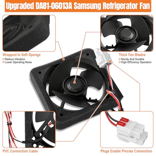 Upgraded DA81-06013A Refrigerator Evaporator Fan Motor Compatible - Image 3