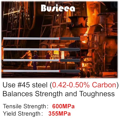 2 Pack 16 Inch Garage Winding Rods 0.5" Steel Torsion Spring - Image 4