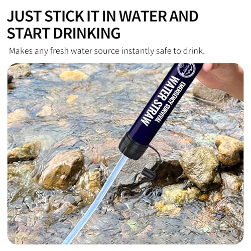 Water Filter Straw 6Packs,New Combo BPA-Free Portable 5L - Image 5