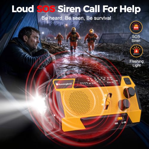 RunningSnail Hand Crank Emergency Radio with 3 | Phone & Computer - Image 5