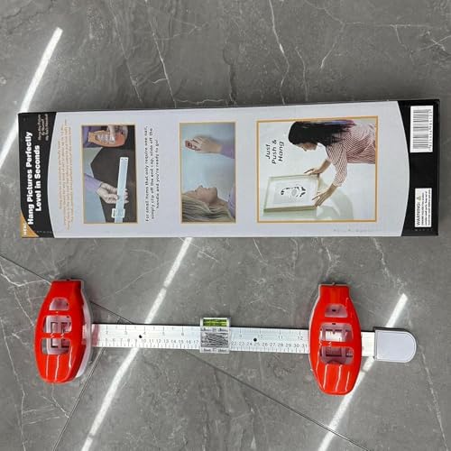 Level Ruler Picture Hanging Tool with 50 Nails – Straight - Image 3