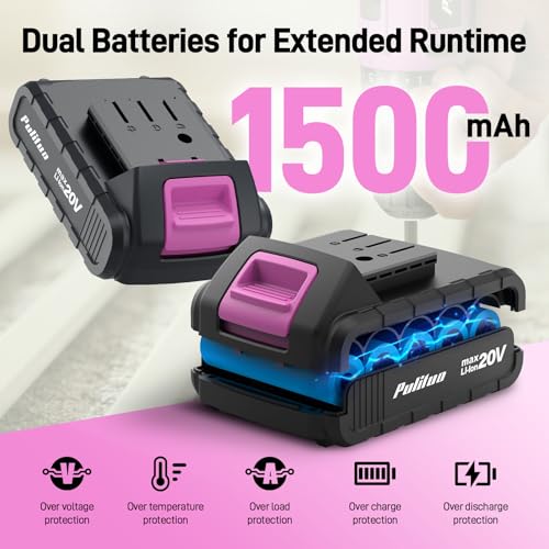 PULITUO Power Drill Tool Kit with 20V Cordless | Hand Tools - Image 4