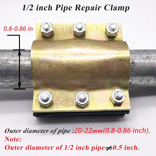 Water Pipe Repair Clamp,Outer Diameter of The Applicable | Hand Tools - Image 4