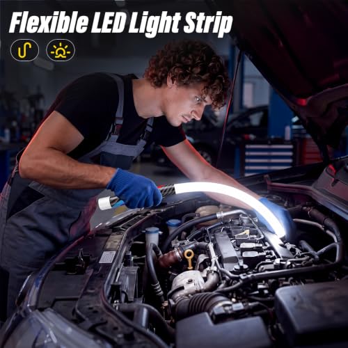 BURMONG Bendable LED Flashlight Stick,29.8" Flexible Mechanic - Image 3