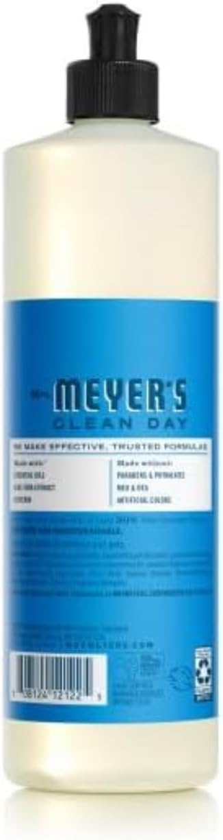 Mrs. MEYER'S Clean Day Blueberry Scent Variety Pack, Liquid Hand Soap 12.5 OZ, Multi-Surface Cleaner 16 OZ, Liquid Dish Soap 16 OZ, Room Freshener 8 OZ, 1 CT